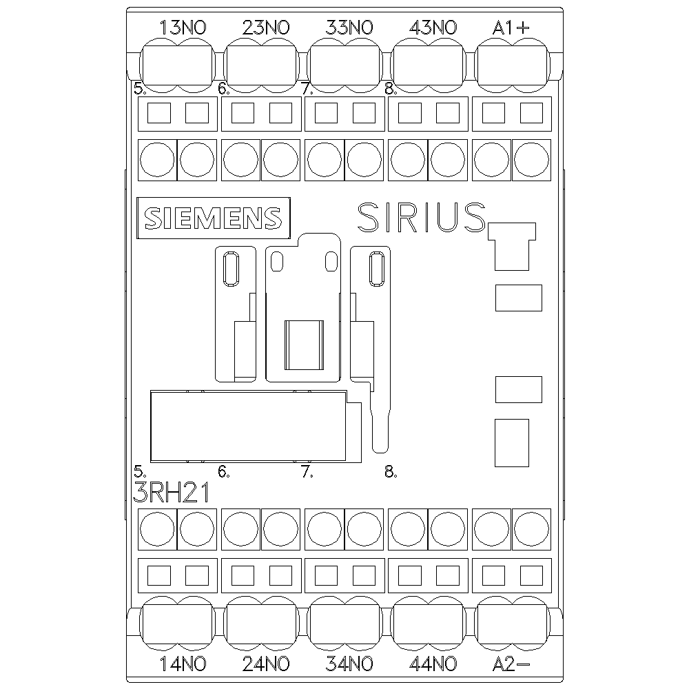 Product image for Siemens 3RH21402BB40 CONTACTOR RELAY 4N