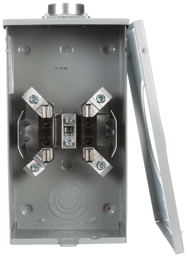 Product image for Siemens UAT317-0PZA 600 VAC 200 Amp 1-Phase 3-Wire 4-Jaw 1-Position Horn Bypass Ringless Meter Mounting Equipment