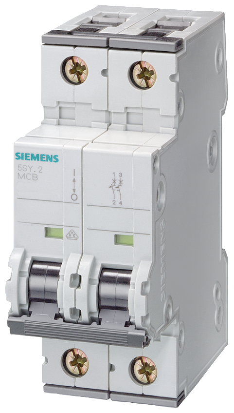 Product image for Siemens 5SY52027 5SY5 MCB, 2P,40