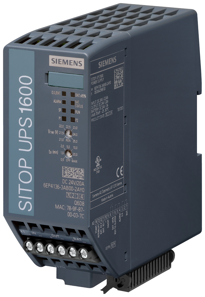 Product image for Siemens 6EP41363AB002AY0 SITOP DC UPS16