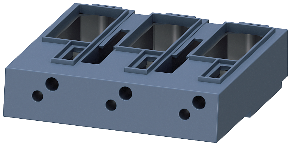 Product image for Siemens 3RT1966-4G 2/0 AWG to 600 MCM Contactor Terminal Block