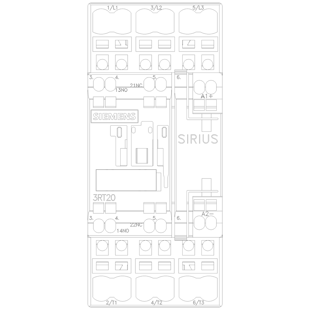 Product image for Siemens 3RT20282BB40 CONTACTOR S0 38A 2