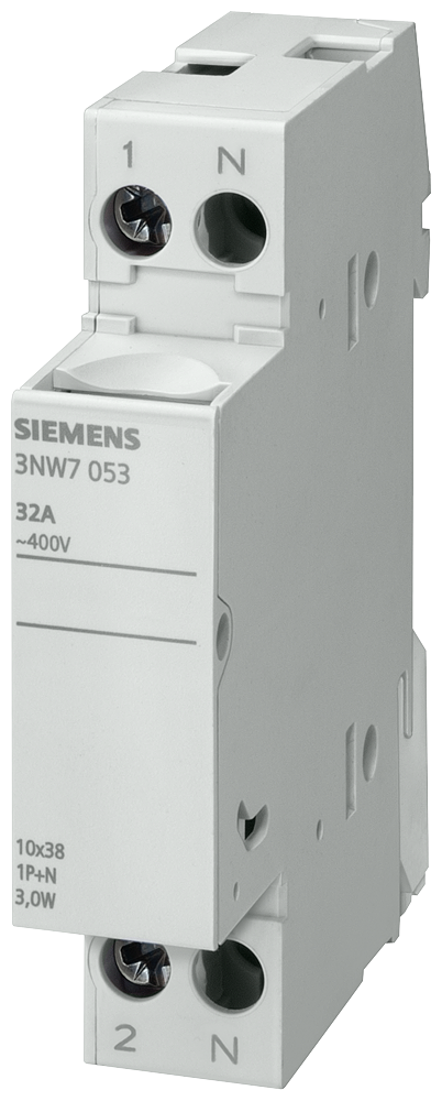 Product image for Siemens 3NW7013 690 VAC/600 VDC 32 Amp 1-Pole Touch Safe Cylindrical Fuse Holder