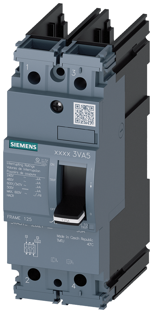 Product image for Siemens 3VA5195-6ED21-0AA0 BRKR 3VA51 2