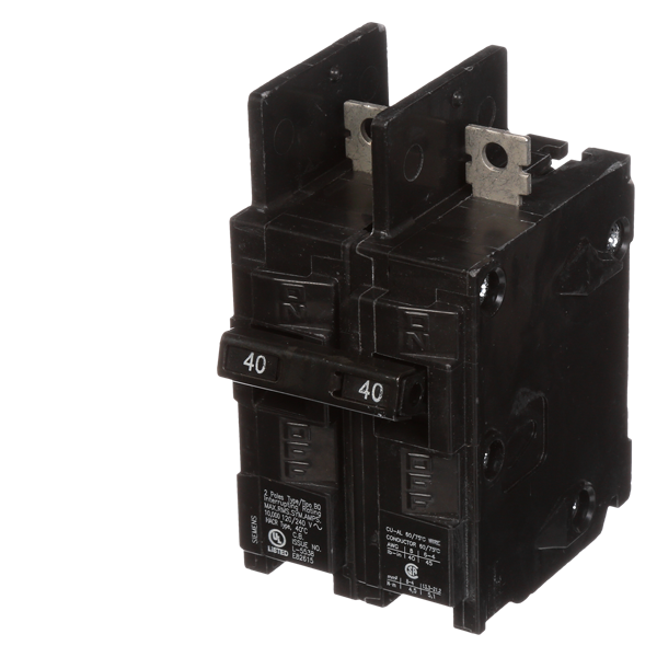 Product image for Siemens BQ2B040 2-Pole 40 Amp 120/240 Volt 10 K Circuit Breaker