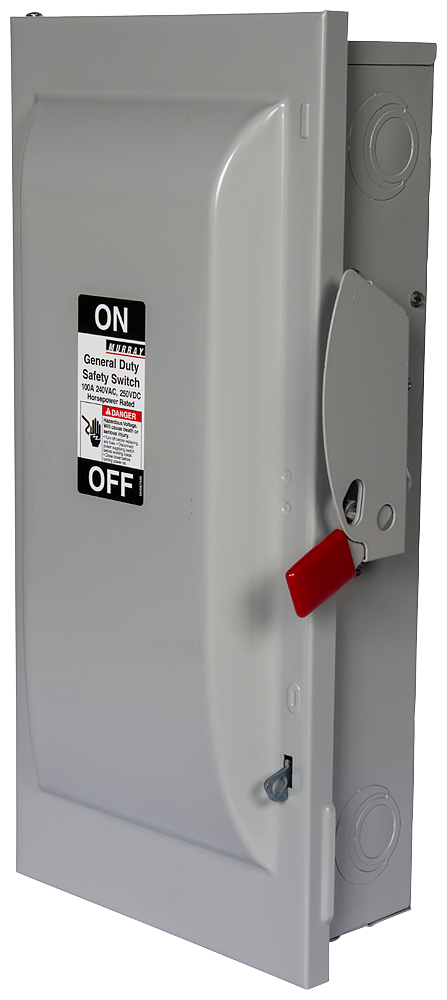 Product image for Siemens GNF323 240 VAC/250 VDC 100 Amp 3-Pole 3-Wire NEMA 1 General Duty Non-Fusible Safety Switch