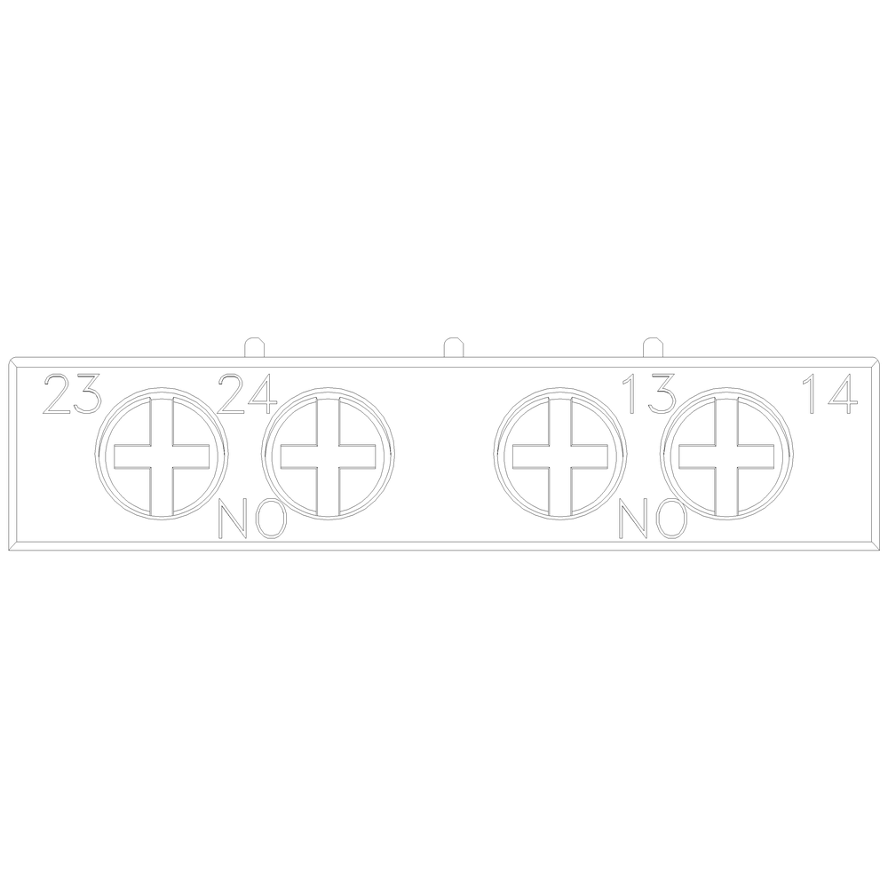 Product image for Siemens 3RV29011F 2NO Circuit Breaker Transverse Auxiliary Switch