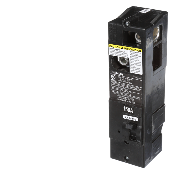 Product image for Siemens QS2150 150 Amp 2-Pole 120/240 Volt 10 KA Molded Case Circuit Breaker