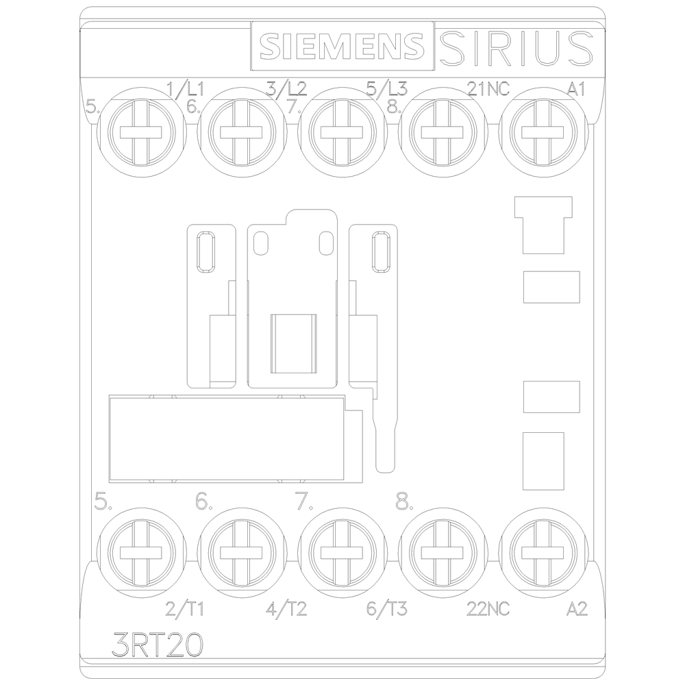 Siemens 3RT20151AF02 CONTACTOR S00 7A 1 Product image for Siemens 3RT20151AF02 CONTACTOR S00 7A 1