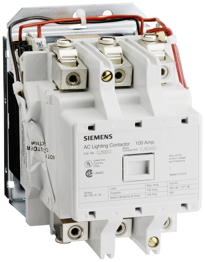 Product image for Siemens CLM0E03240 CONTACTOR LTG M-HELD