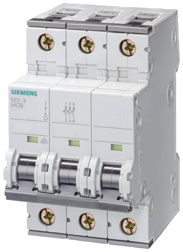 Product image for Siemens 5SY6350-7 5SY6 MCB, 3P,4