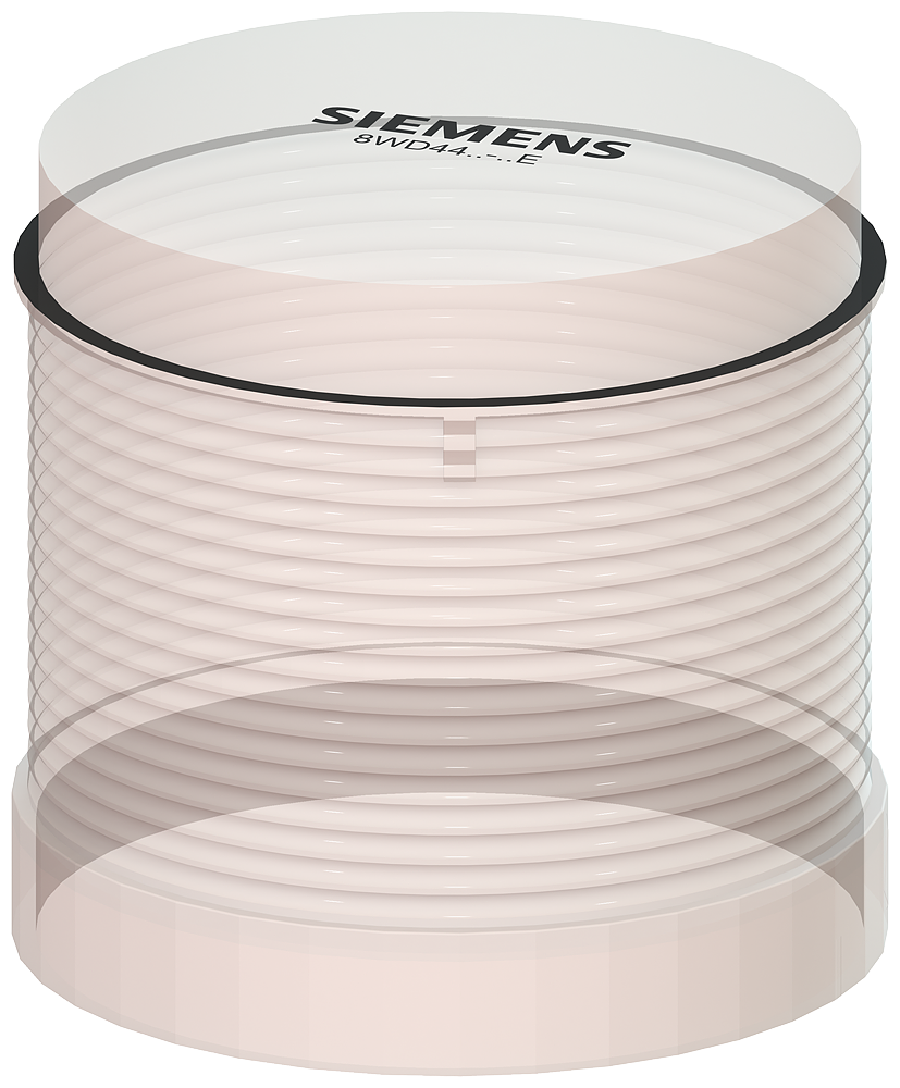 Product image for Siemens 8WD4400-1AE 70 mm 12 to 240 VAC 240 VDC Clear Thermoplastic Incandescent/LED Light Element