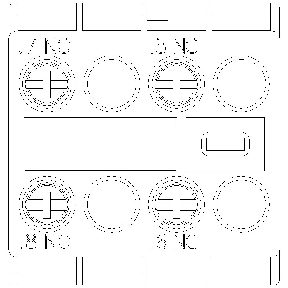 Product image for Siemens 3RH29111FB11 AUX. SWITCH 1NO+1N