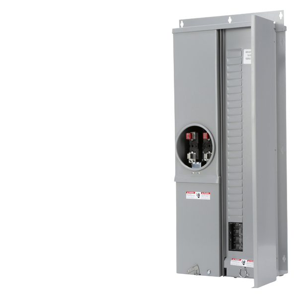 Product image for Siemens MC2442B1200EFV 200 Amp 24-Space 42-Circuit OH/UG 5-Jaw Ring No Bypass Meter Main Solar Ready Meter Center