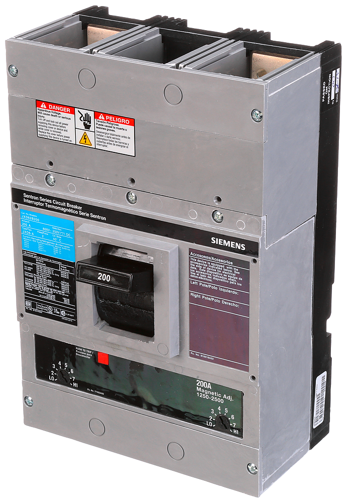 Product image for Siemens JXD62B200 BRKR JD6 2P 600V 200A