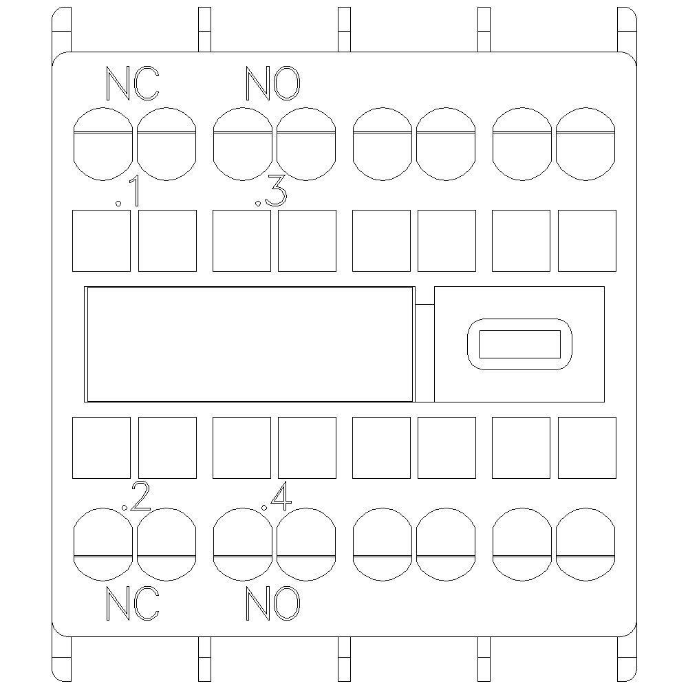 Product image for Siemens 3RH29112HA11 CONTACTOR_AUX_AC