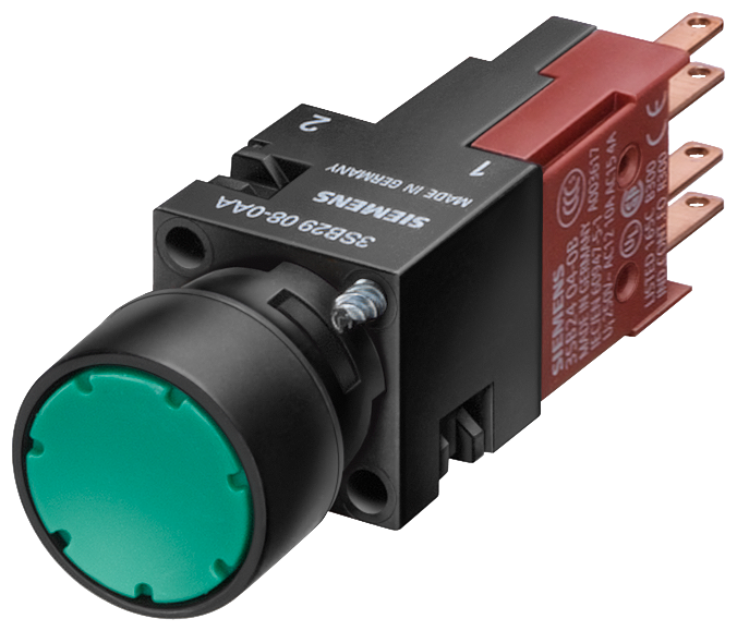 Product image for Siemens 3SB2202-0AH01 PUSHBUTTON,MOMENT