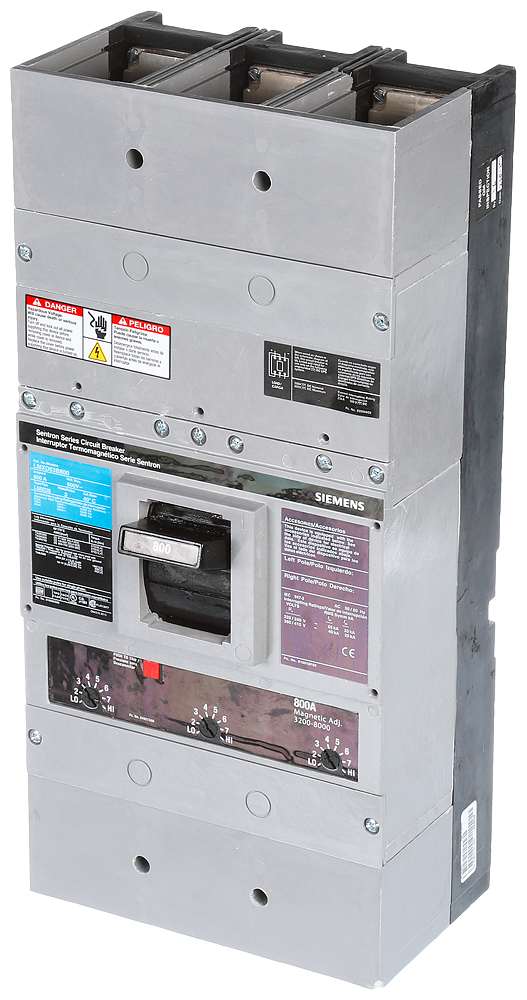 Product image for Siemens LMXD63B800 3-Pole 600 Volt 800 Amp Circuit Breaker