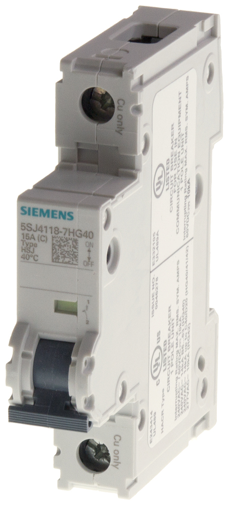 Siemens 5SJ4118-8HG40 MCB 5SJ4 1P 240V Product image for Siemens 5SJ4118-8HG40 MCB 5SJ4 1P 240V
