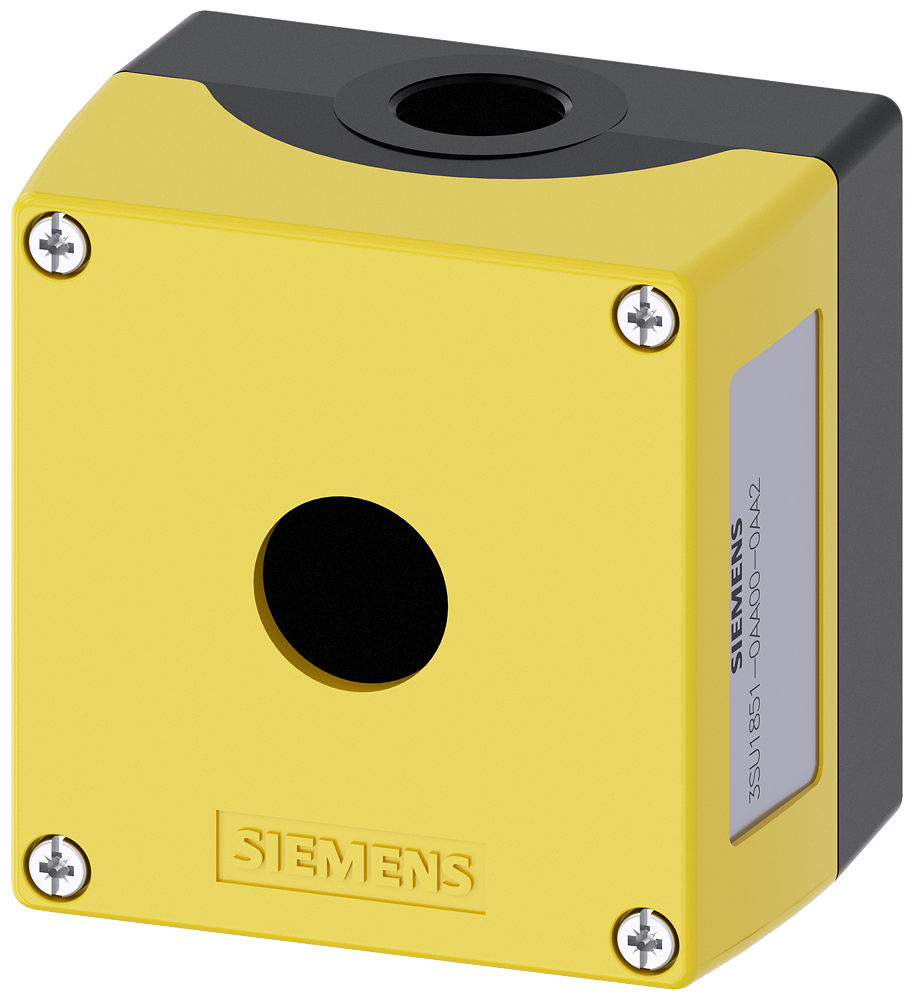 Siemens 3SU18510AA000AA2 ENC METAL, YLW Product image for Siemens 3SU18510AA000AA2 ENC METAL, YLW
