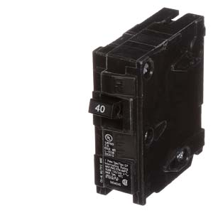 Product image for Siemens Q140 1-Pole 120 VAC 40 Amp 10 kA Plug-In Circuit Breaker