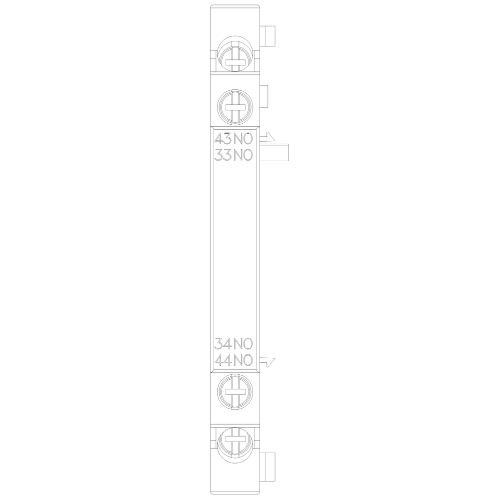 Product image for Siemens 3RV29011B LATERAL AUXILIARY SWI