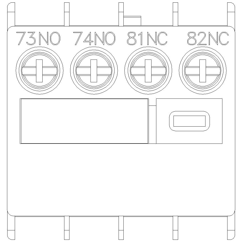 Product image for Siemens 3RH29111LA11 AUX. SWITCH 1NO+1N