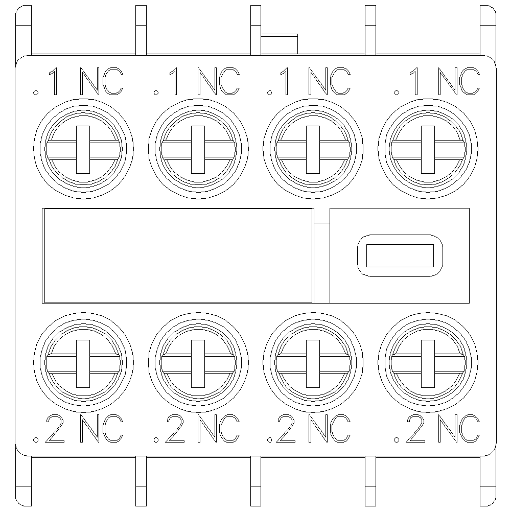 Product image for Siemens 3RH29111FA04 AUX. SWITCH 4NC FO