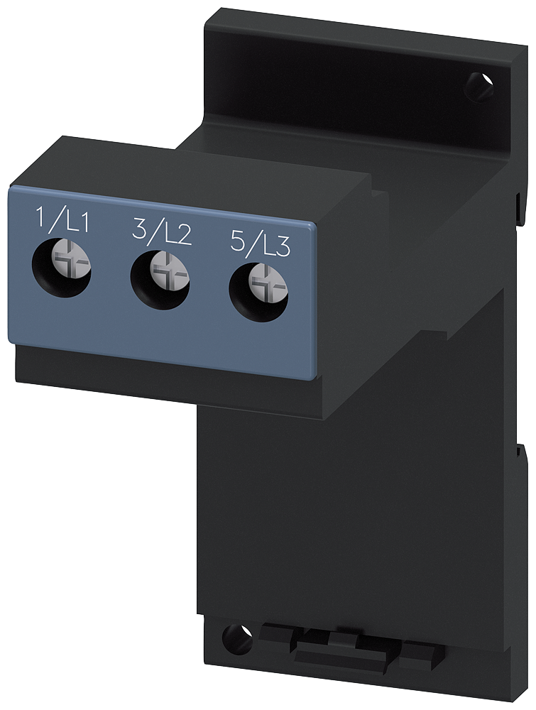 Product image for Siemens 3RU29263AA01 Size 0 Screw/Snap-On Mount Overload Relay Terminal Bracket
