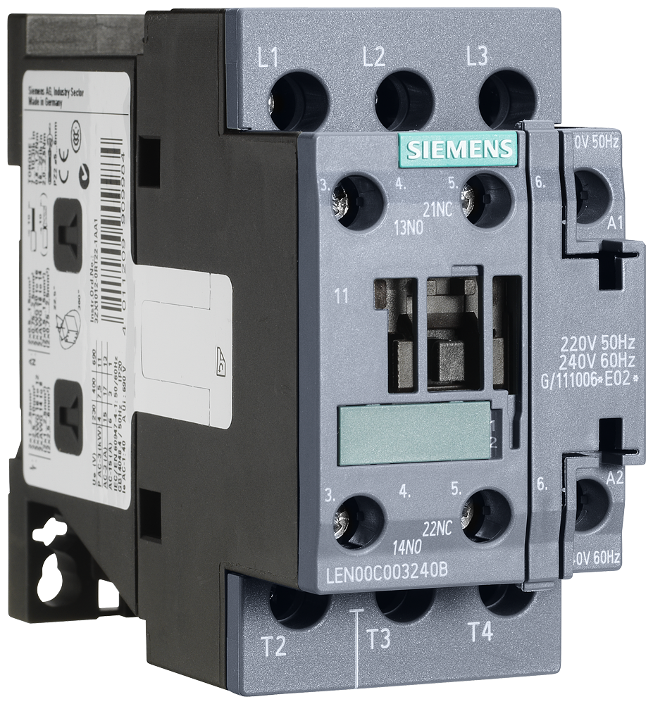 Siemens LEN00C003277B 277 VAC 3-Pole 3NO Open Electrically Held Lighting Contactor Product image for Siemens LEN00C003277B 277 VAC 3-Pole 3NO Open Electrically Held Lighting Contactor