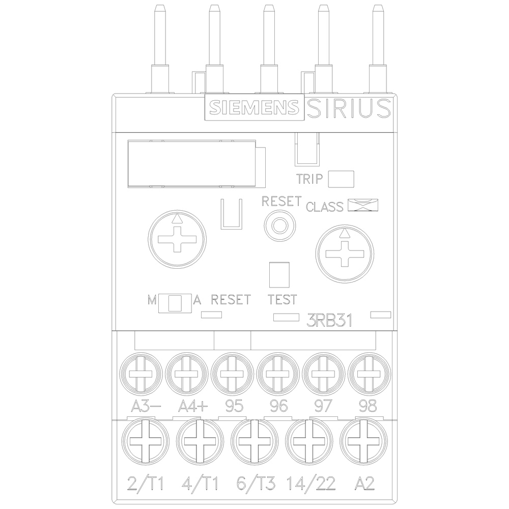 Product image for Siemens 3RB31134SB0 OVERLOAD S.S. CL5-3