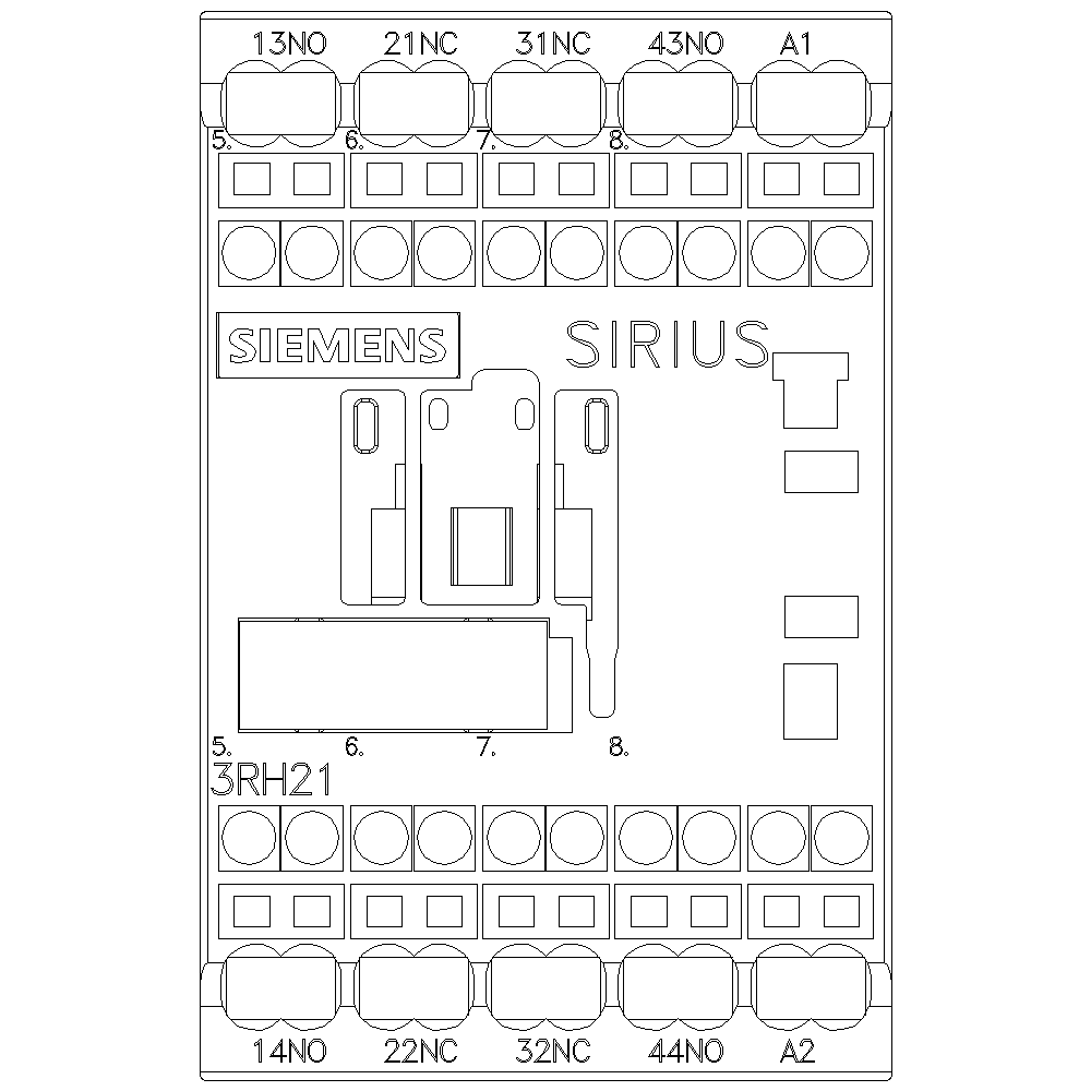 Product image for Siemens 3RH21222AF00 CONTACTOR RELAY 2N
