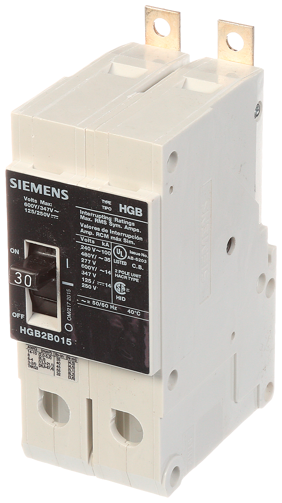 Product image for Siemens HGB2B030B BRKR HGB 30A 2P 480Y