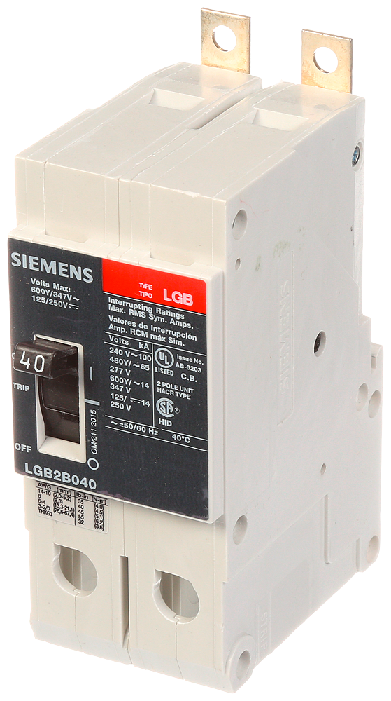 Product image for Siemens LGB2B040B BRKR LGB 40A 2P 480Y