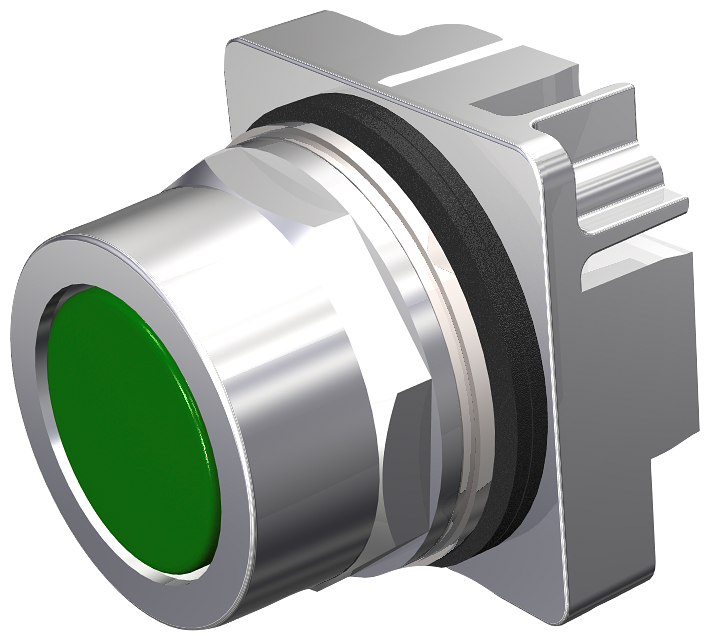 Product image for Siemens 52PM8A3 PUSHBUTTON,MOM,GRN,FLUS