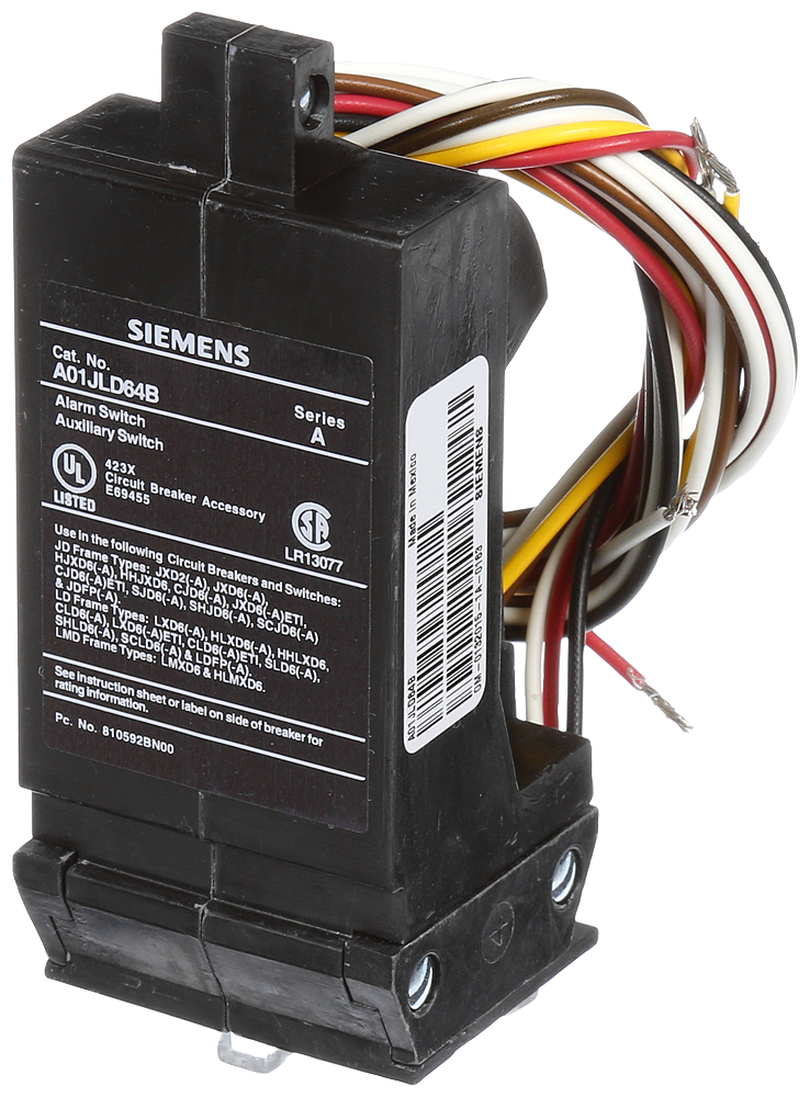 Siemens A01JLD64B 1 AUX. SWITCH/ Product image for Siemens A01JLD64B 1 AUX. SWITCH/