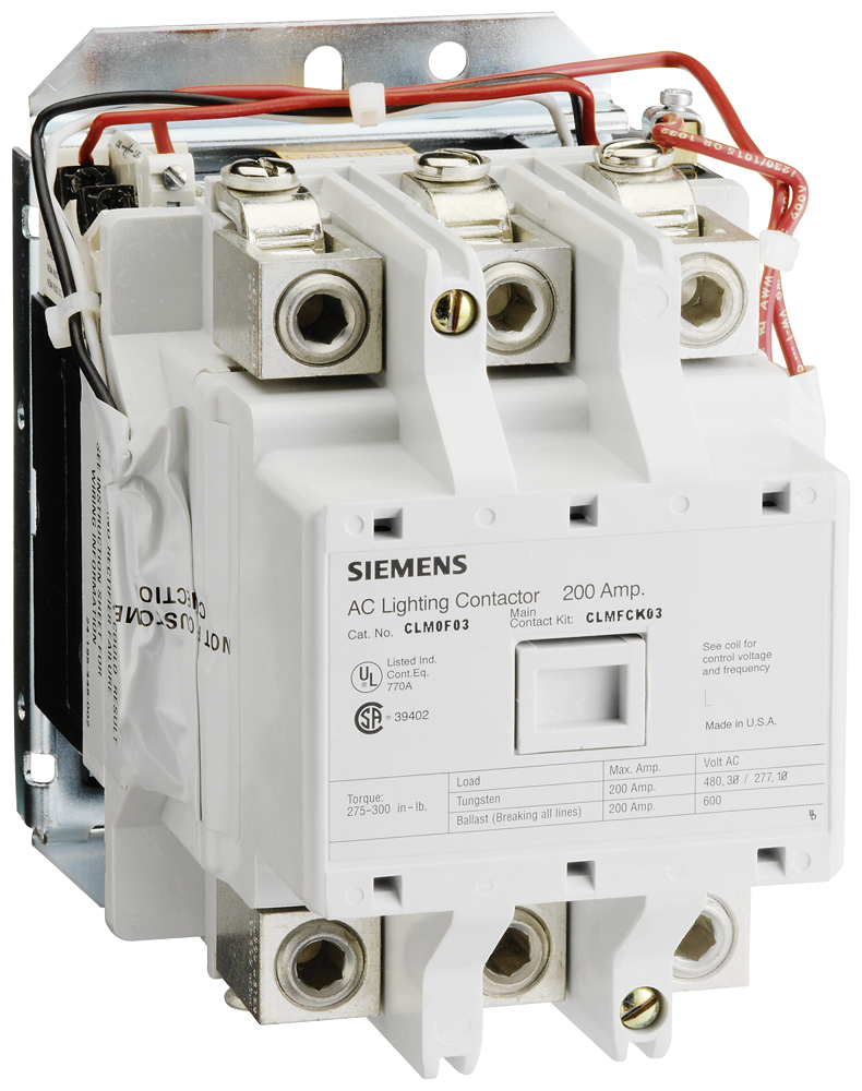 Product image for Siemens CLM0F02120 CONTACTOR LTG M-HELD
