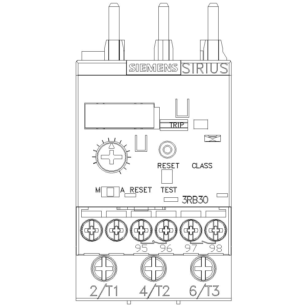 Product image for Siemens 3RB30261RB0 OVERLOAD S.S. CL10