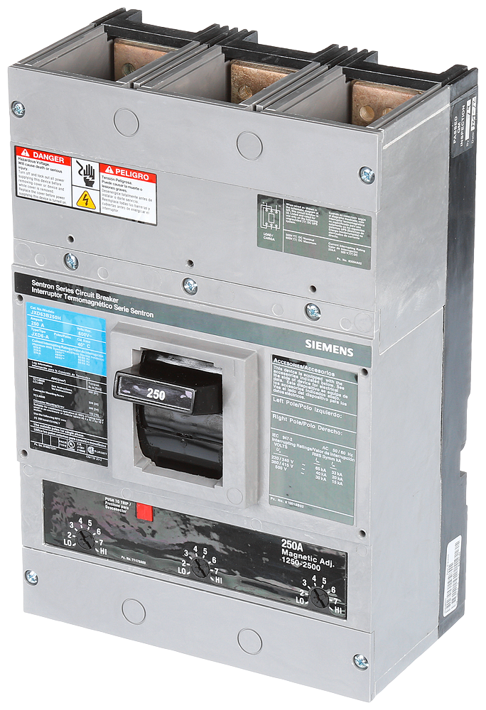 Product image for Siemens JXD63B250H BRKR JD6 3P 600V 250