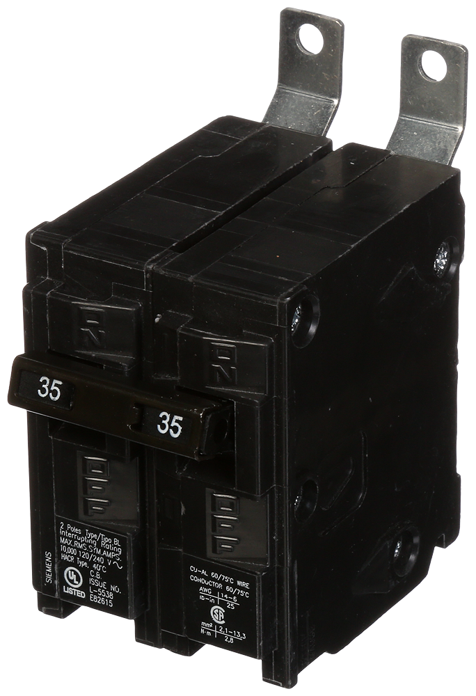 Product image for Siemens B235 2-Pole 35 Amp 120/240 Volt 10 K Circuit Breaker