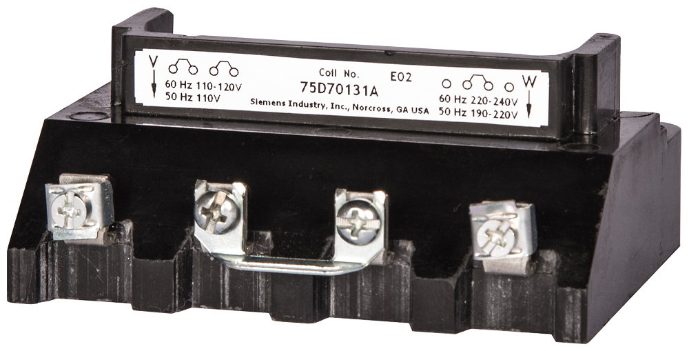 Product image for Siemens 75D70131A 110/190 to 220 VAC 50 Hz/120/220 to 240 VAC 60 Hz Contactor Coil