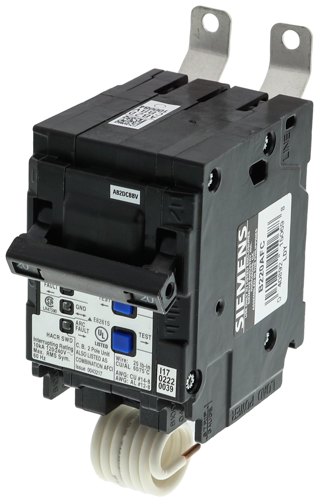 Product image for Siemens B215AFC BAF MCCB,2P,120/