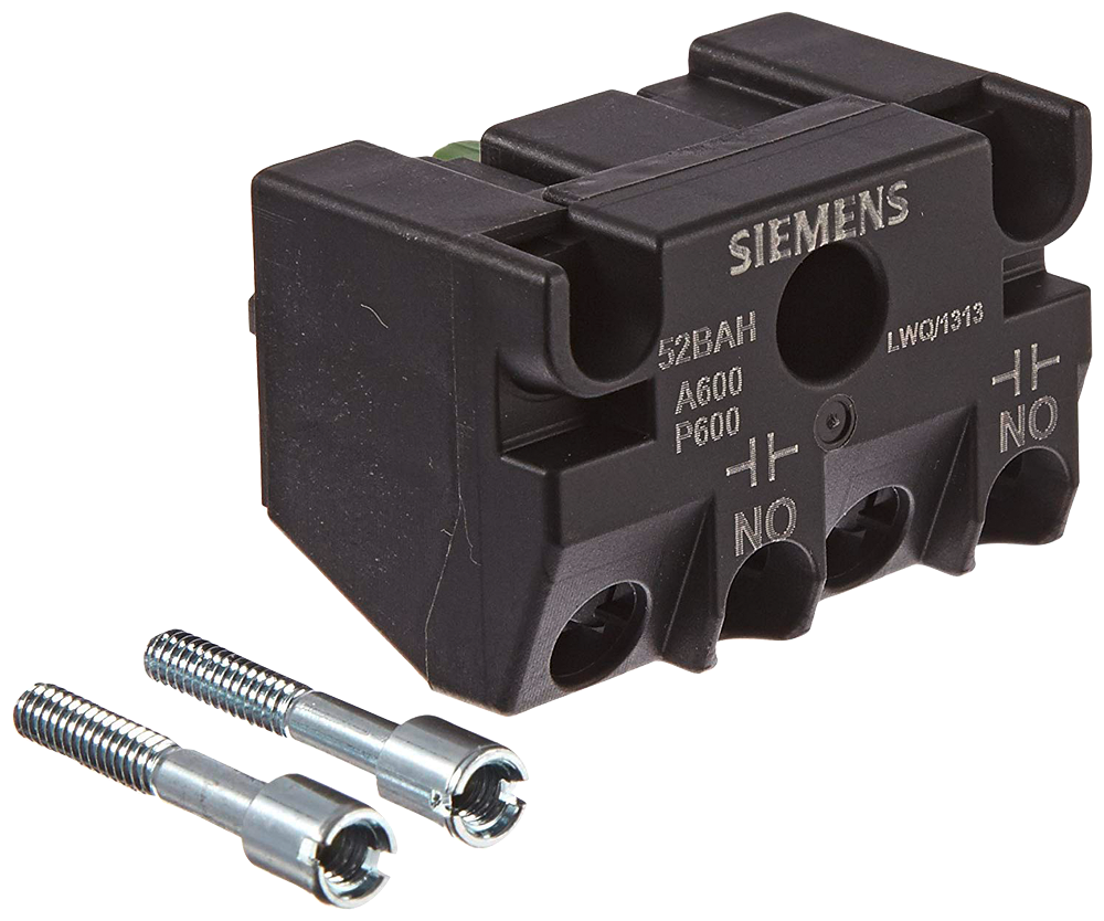 Product image for Siemens 52BAH 1NO Gold Flashed Contact Block