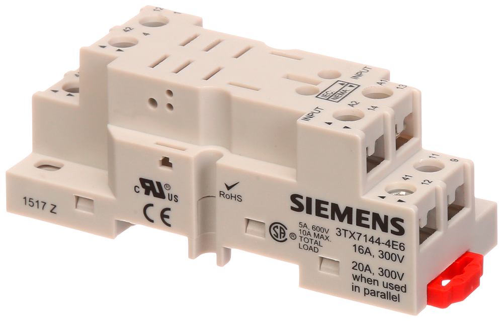 Product image for Siemens 3TX7144-4E6 RELAY SOCKET, 8-PIN
