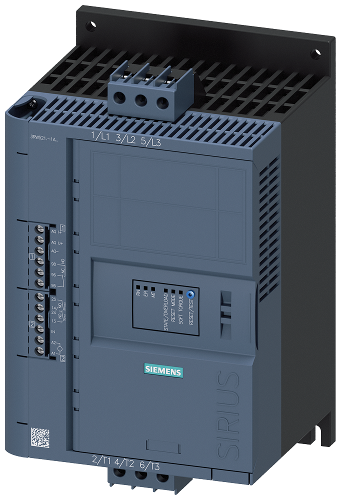 Product image for Siemens 3RW52171AC14 3RW52 480V 38A 110