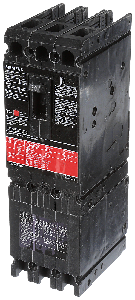 Product image for Siemens CED63B030 ED,100kA@600V,