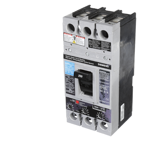 Product image for Siemens FXD63B250L 3-Pole 250 Amp 600 VAC 22 kA ETI Circuit Breaker