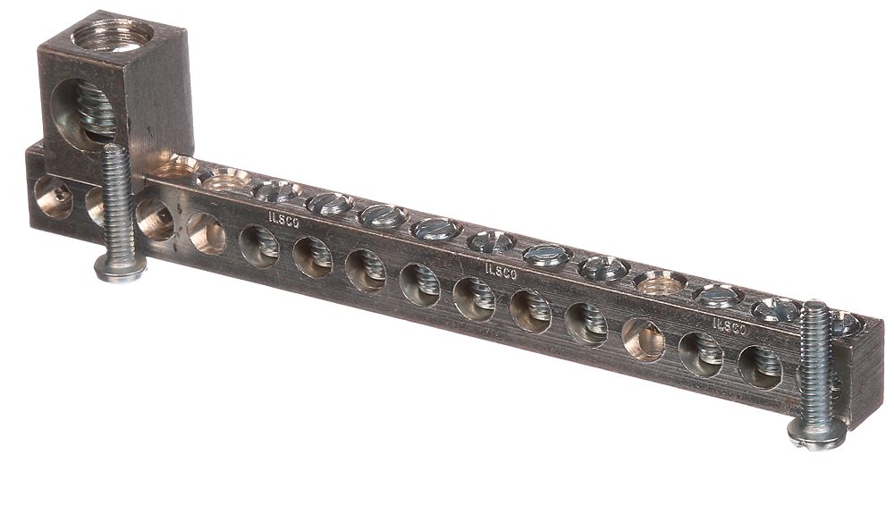 Product image for Siemens ECGB101 14 to 4 AWG Copper/Aluminum 10-Position Load Center Ground Bar Kit