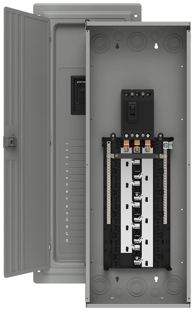 Product image for Siemens S3054B3200 120/208/240 VAC 200 Amp 3-Phase 3/4-Wire NEMA 1 Main Breaker/Convertible Load Center
