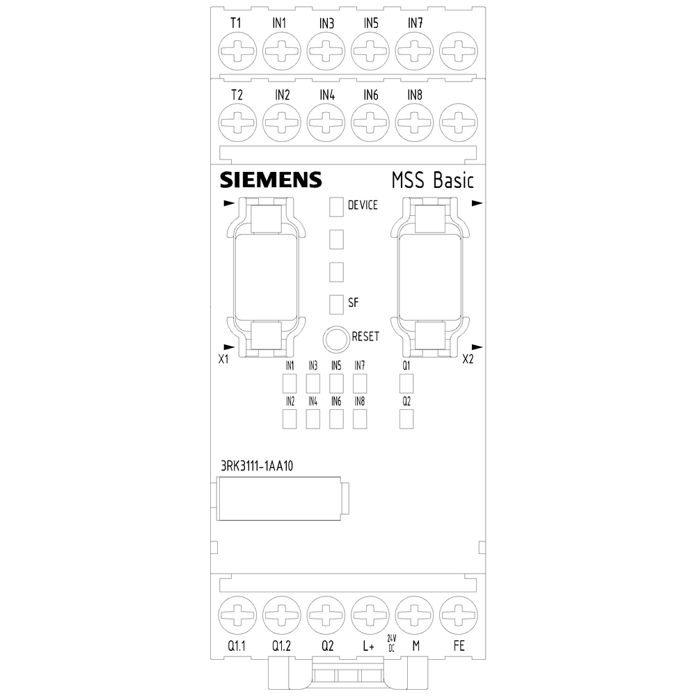 Product image for Siemens 3RK3111-1AA10 MSS CENTRAL MODUL